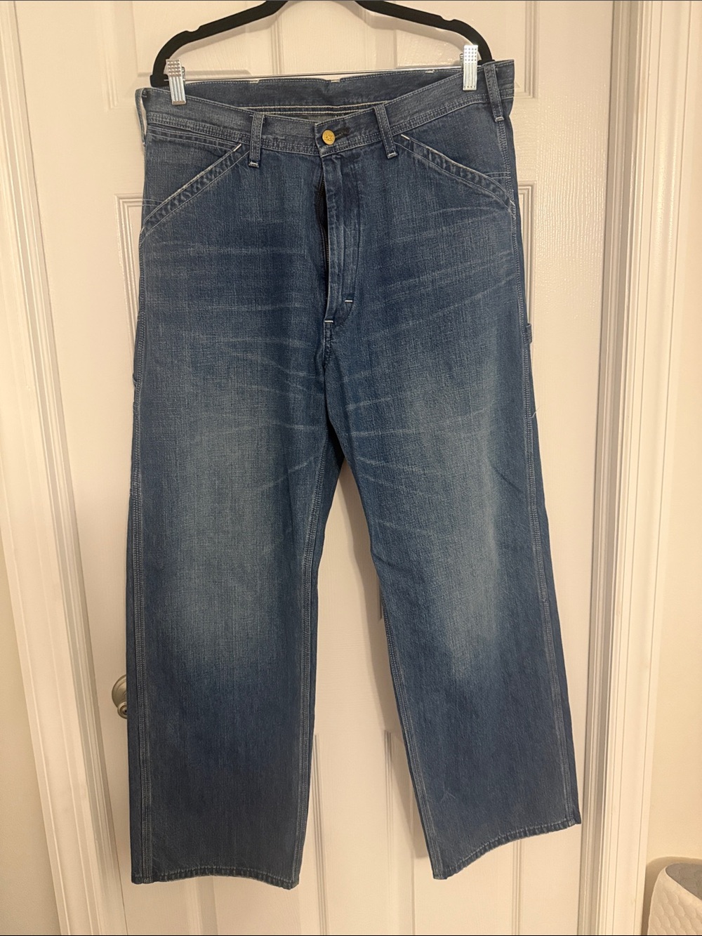 Lee Men's Relaxed Straight-Leg Jeans in Faded Blue - Japan size XL - US 36x30